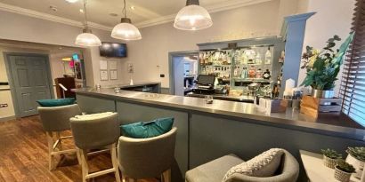 Hotel bar at Leonardo Hotel Edinburgh City.