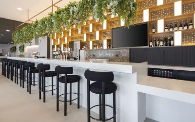 Hotel bar at Leonardo Hotel Manchester Piccadilly. 