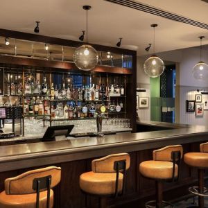 Hotel bar at Leonardo Hotel Cardiff.