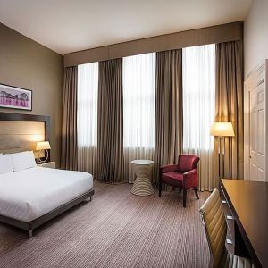 Spacious king room at Leonardo Hotel Cardiff.