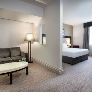King suite at Leonardo Hotel Cardiff.