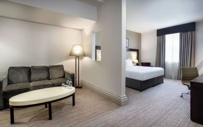 King suite at Leonardo Hotel Cardiff.