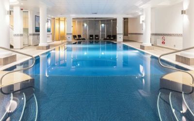 Refreshing indoor pool at Leonardo Hotel Southampton Grand Harbour.