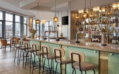 Hotel bar at Leonardo Hotel Liverpool.