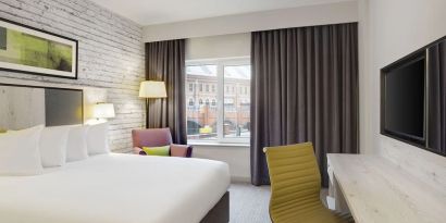 Day use room with work desk at Leonardo Hotel Manchester Central.