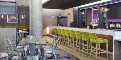Hotel bar at Leonardo Hotel Sheffield.