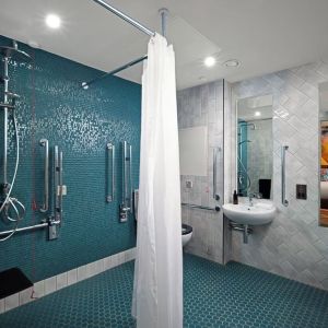Guest bathroom at NYX Dublin Portobello.
