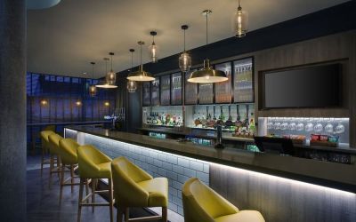 Hotel bar at Leonardo Hotel Swindon.