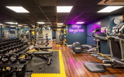 Hotel gym at Leonardo Royal Hotel Brighton Waterfront.