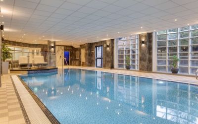 Refreshing indoor pool at DoubleTree By Hilton Stoke On Trent.