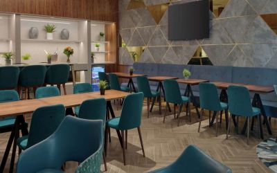 Executive lounge at Hilton London Angel Islington.