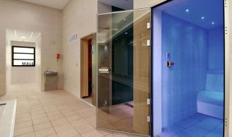 Hotel spa and sauna at the Hilton Reading. 