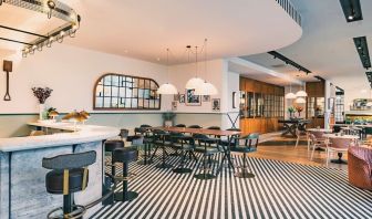 Hotel bar and co-working area at the Hilton Reading.