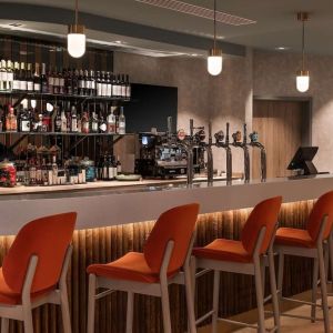 Hotel bar at Hampton By Hilton Torquay.