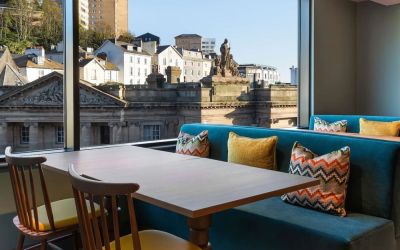 Dining area with a view at Hampton By Hilton Torquay.