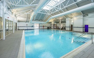 Relaxing indoor pool at DoubleTree By Hilton Edinburgh Airport.