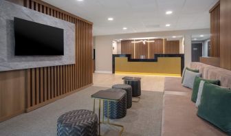 Lobby and coworking space at Best Western Plus Secaucus Meadowlands.