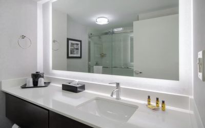 Guest bathroom at Best Western Plus Secaucus Meadowlands.