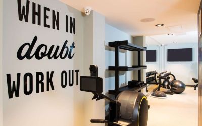 Fitness center available at Hampton By Hilton London Park Royal.