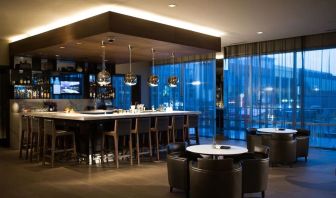 Hotel bar at AC Hotel Cincinnati At Liberty Center.