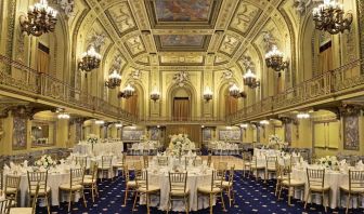 Banquet hall at Congress Plaza Hotel.