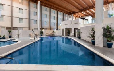 Spacious pool at Wyndham DFW Airport.