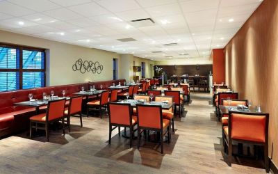 Dining area at the Hilton Saint John.