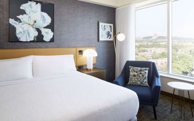 Day use room at Hilton Garden Inn Montreal Midtown.