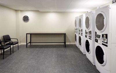 Laundry room at Hilton Garden Inn Montreal Midtown.