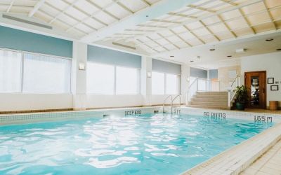 Refreshing indoor pool at Fairmont Winnipeg.
