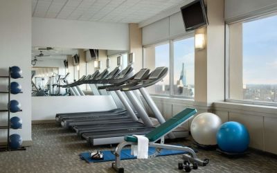 Fitness center available at Fairmont Winnipeg.