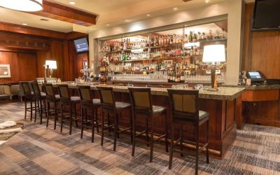 Hotel bar at Fairmont Winnipeg.