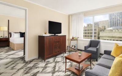 Day use room with living area at Fairmont Winnipeg.