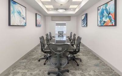 Meeting room at Hilton Garden Inn Boca Raton.