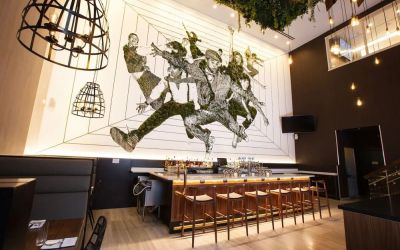 Hotel bar at Innside By Melia New York Nomad.