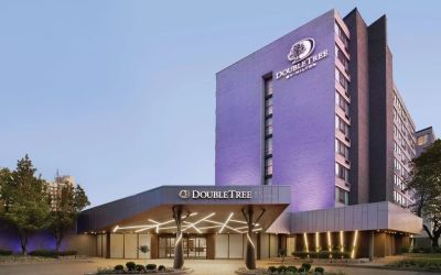 Hotel exterior at DoubleTree By Hilton Hotel Toronto Airport West.