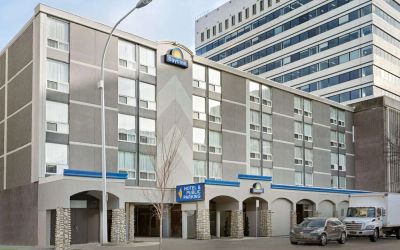 Hotel exterior at Days Inn Edmonton Downtown.