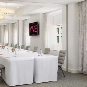 Meeting room available at YVE Hotel Miami.