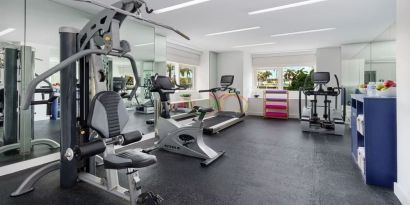 Fitness facility available at YVE Hotel Miami.