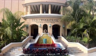 Hotel exterior at Hollywood Hotel.