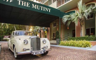 Hotel exterior at The Mutiny Hotel.