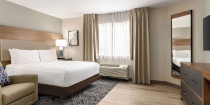 Spacious day use room at Candlewood Suites Boise.