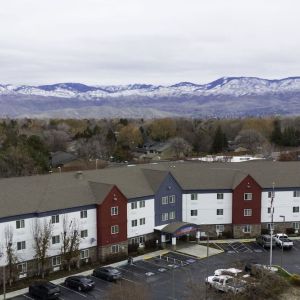 Hotel exterior at Candlewood Suites Boise.