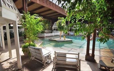Refreshing indoor pool at Sturbridge Host Hotel.