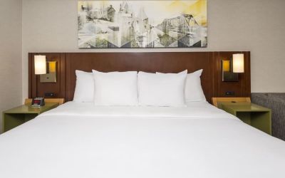 King bed at Comfort Inn Newmarket.