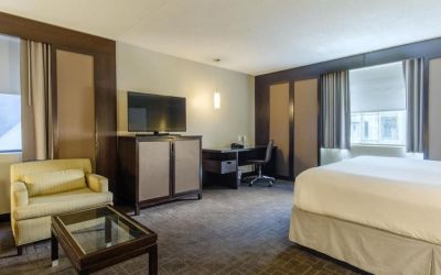 Spacious day use room with work desk at Arc The Hotel Ottawa.