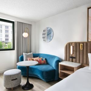 Day use room with lounge area at Sonesta Miami Airport.