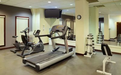 Fitness center at Holiday Inn Conference Center Edmonton South.