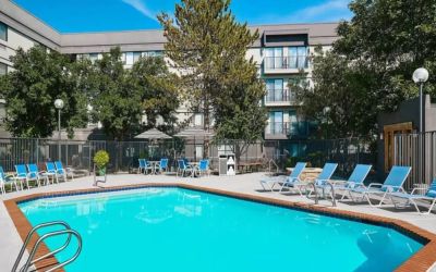 Refreshing outdoor pool at Four Points By Sheraton Salt Lake City Airport.