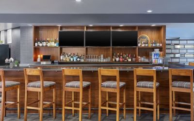 Hotel bar at Four Points By Sheraton Salt Lake City Airport.